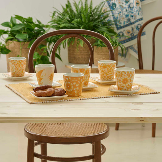 TAZZINA CAFFE' MIA CERAMICA GIALLA | COD 7010