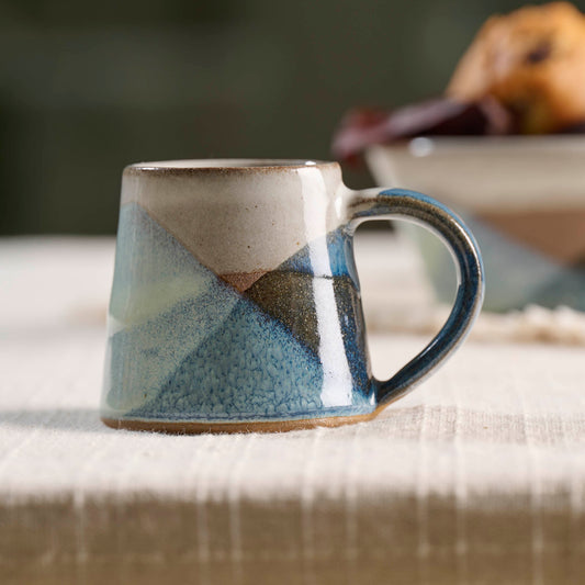 TAZZINA CAFFE' VOILE BLU IN GRES | COD 6925