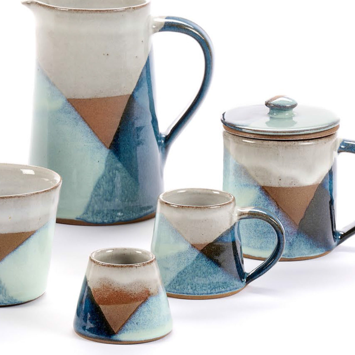 TAZZINA CAFFE' VOILE BLU IN GRES | COD 6925