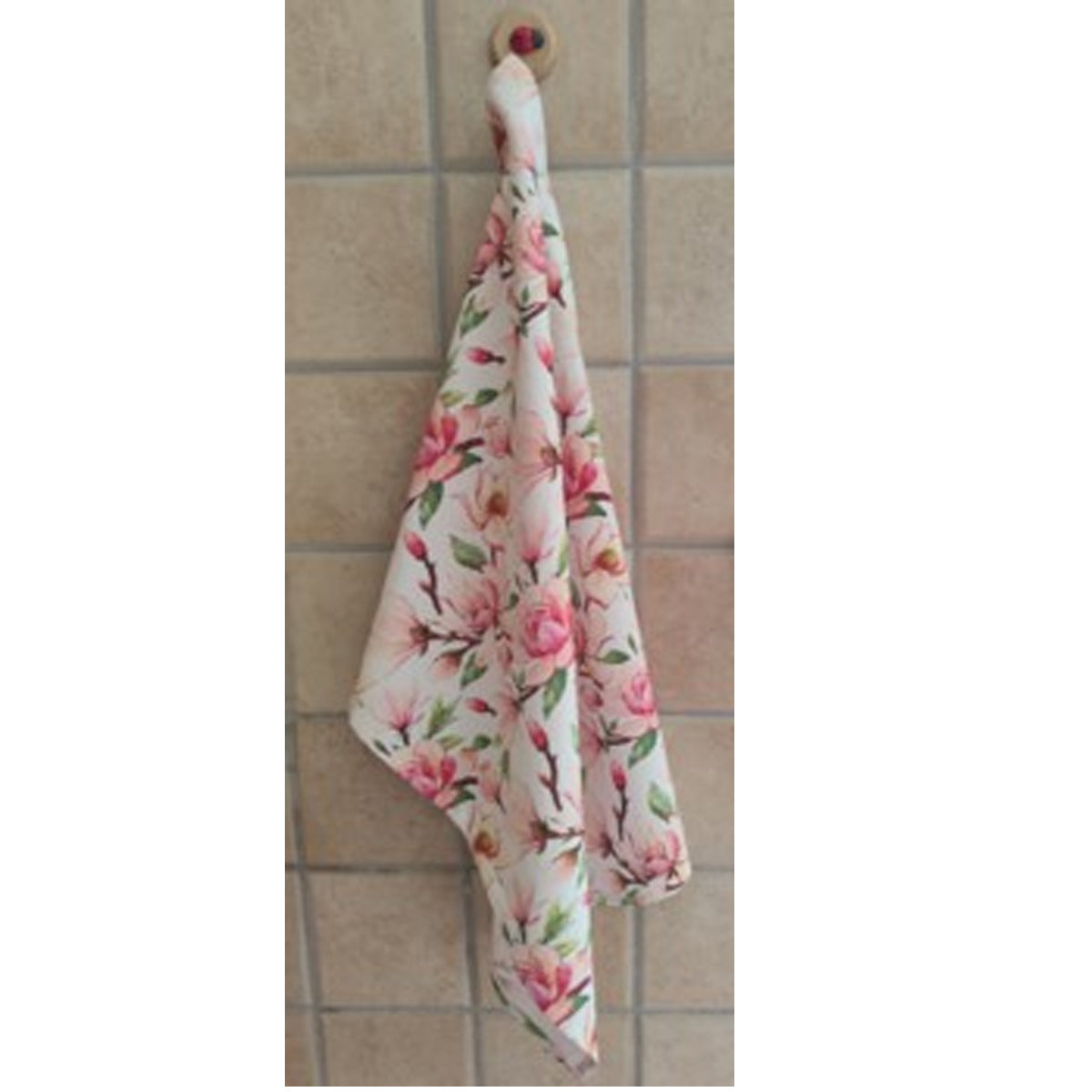 asciugapiatti cotone Fair Gift con fantasia magnolia