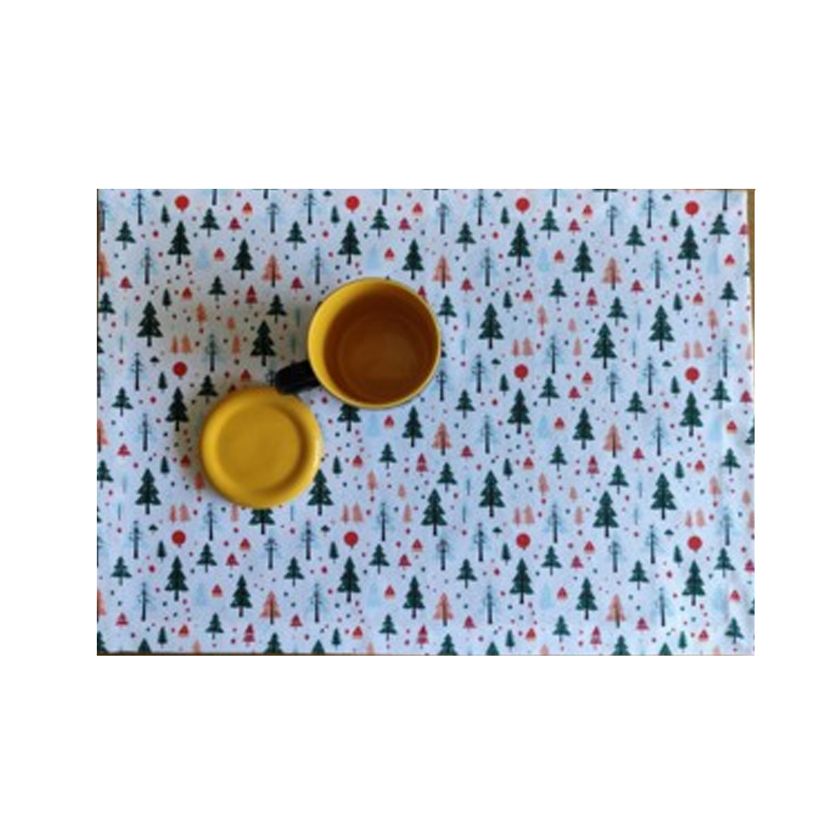 Tovaglietta americana cotone Fair Gift disegno Inverno - Aberelli stilizzati