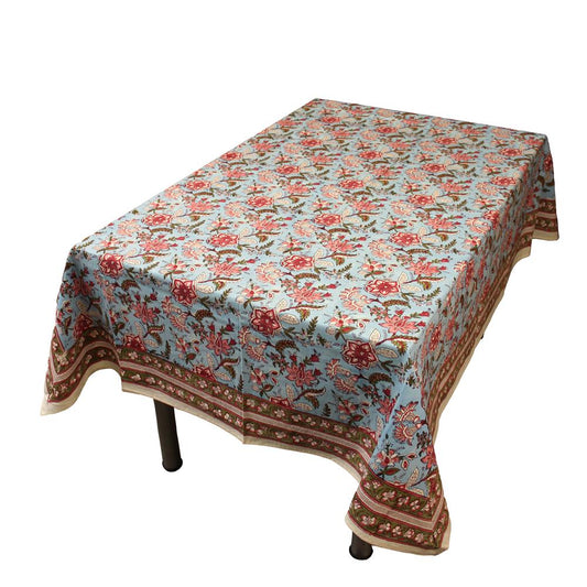 TOVAGLIA RED FLOWERS COTONE RETTANGOLARE 225x150| HUBAQIN0161802