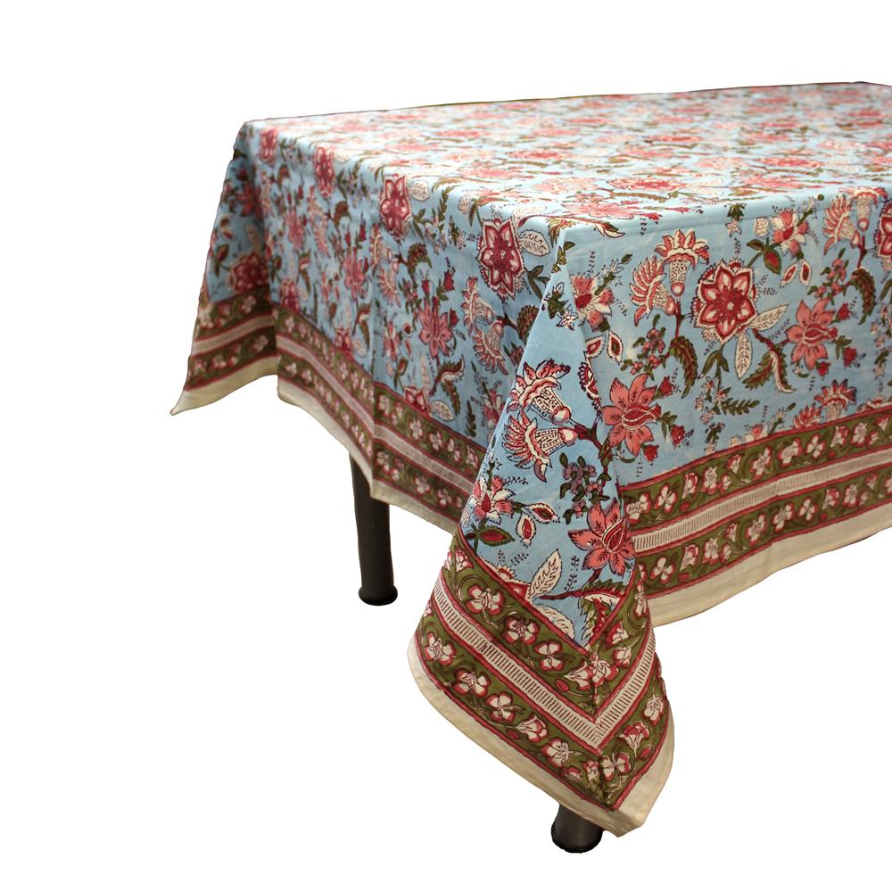 TOVAGLIA RED FLOWERS COTONE RETTANGOLARE 225x150| HUBAQIN0161802