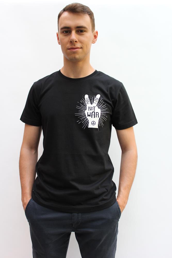 T-shirt cotone biologico Unisex Make Love Equosolidale Altraqualità