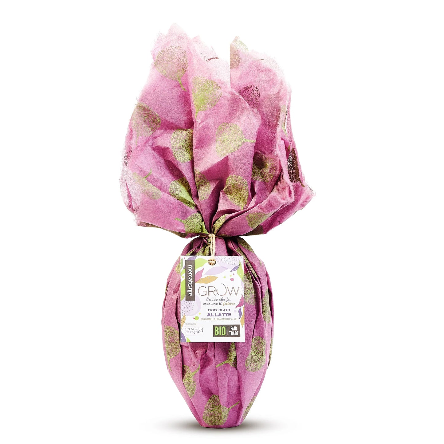UOVO CIOCCOLATO AL LATTE CON CARAMELLO GROW BIO | COD. 4129 | 350G