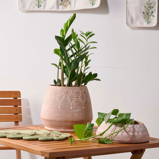 Vaso portapiante terracotta equosolidale altromercato design bengalese