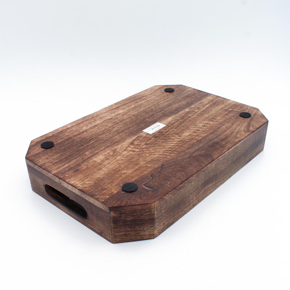 VASSOIO IN LEGNO CON GRECA DECORATA | COD HUBAQIN2041275