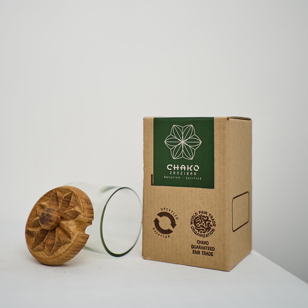 ZUCCHERIERA VETRO RICICLATO TRASPARENTE | COD HUBAQTZ0010808