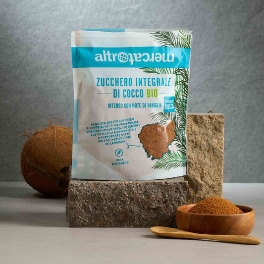 ZUCCHERO DI COCCO INTEGRALE CAMBOGIA BIO | COD. 1196 | 250 g