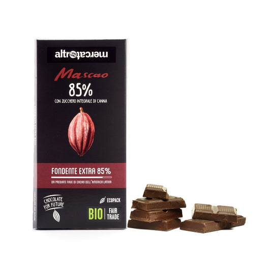 CIOCCOLATO MASCAO FONDENTE EXTRA 85% - BIO | COD. 5409 | 80 g