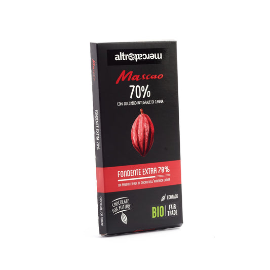 CIOCCOLATO MASCAO FONDENTE EXTRA 70% - BIO | COD. 5410 | 80 g