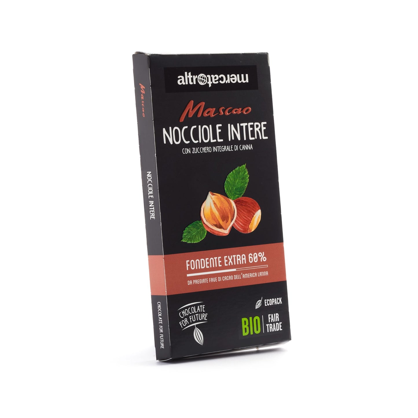 CIOCCOLATO MASCAO FONDENTE EXTRA CON NOCCIOLE INTERE - BIO| COD 1166 |100 g