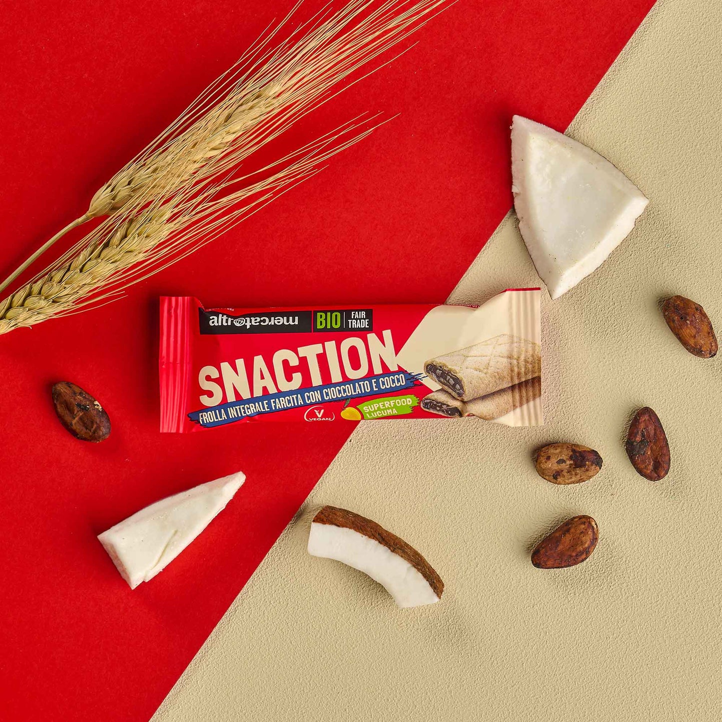 SNACTION - BISCOLUCUMA AL COCCO-BIO |150g | 6x25g |