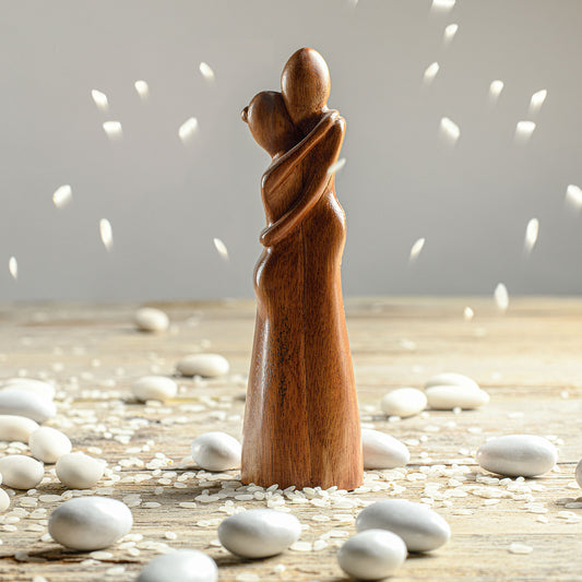 STATUINA INNAMORATI IN LEGNO | COD 1989