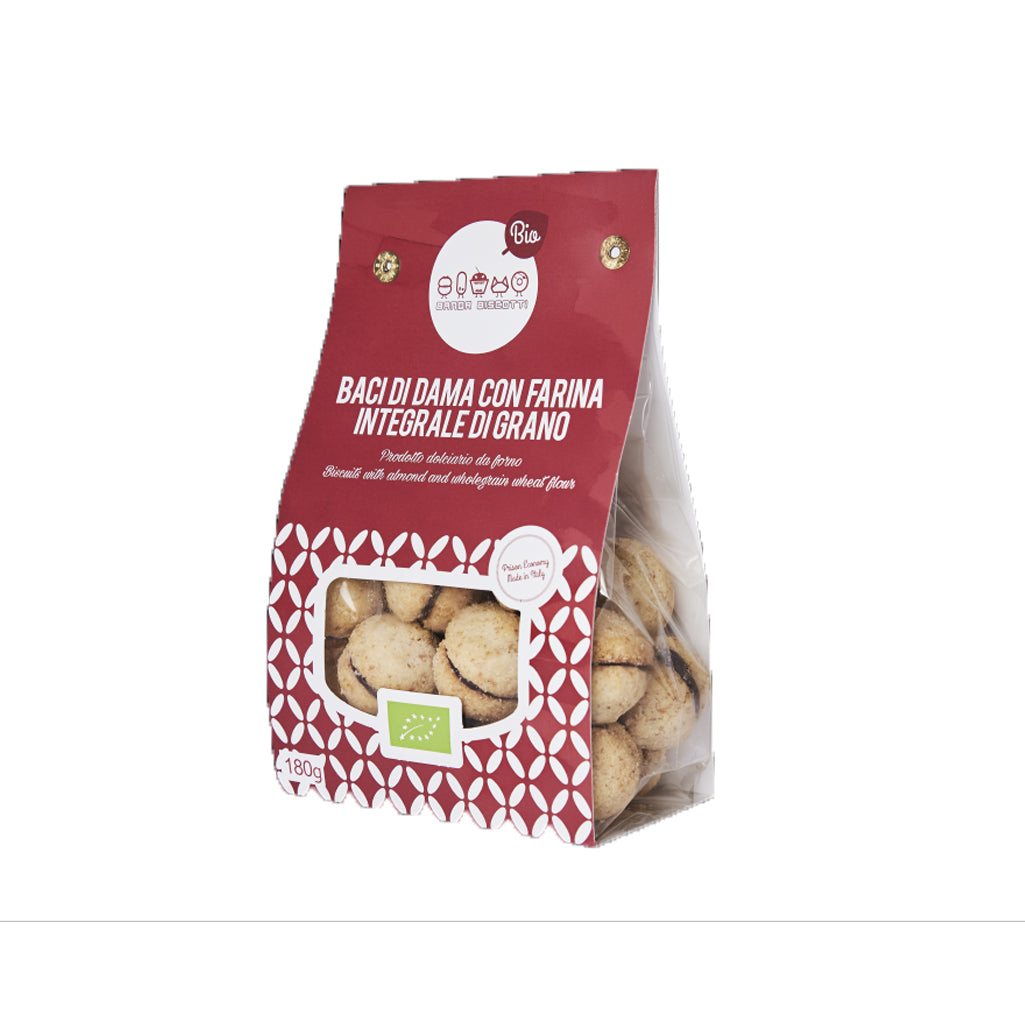 BACI DI DAMA CON FARINA INTEGRALE DI GRANO- BANDA BISCOTTI -| BIO | 180 g | COD 4243