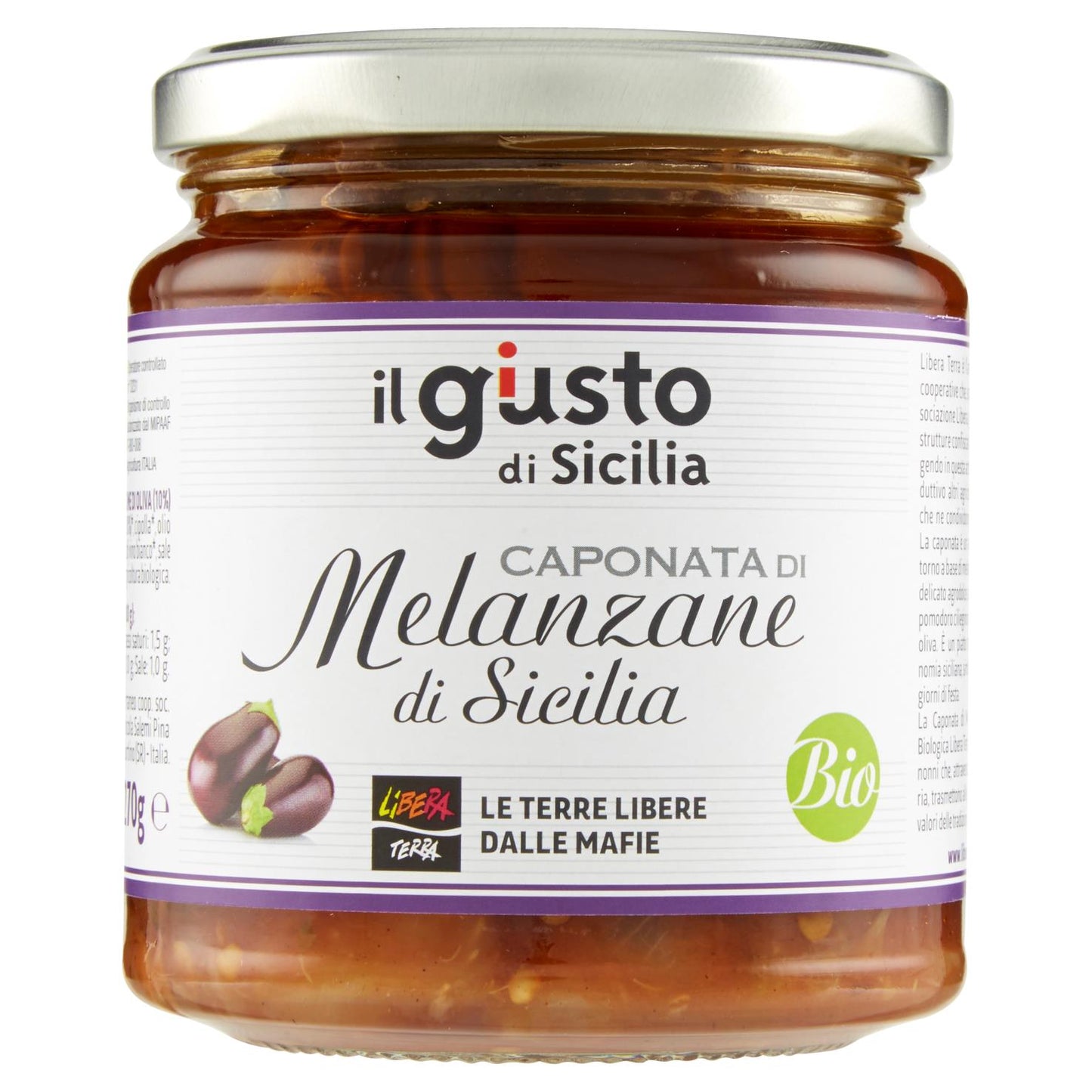 CAPONATA DI MELANZANE - BIO | COD. 00000963 | 270 g