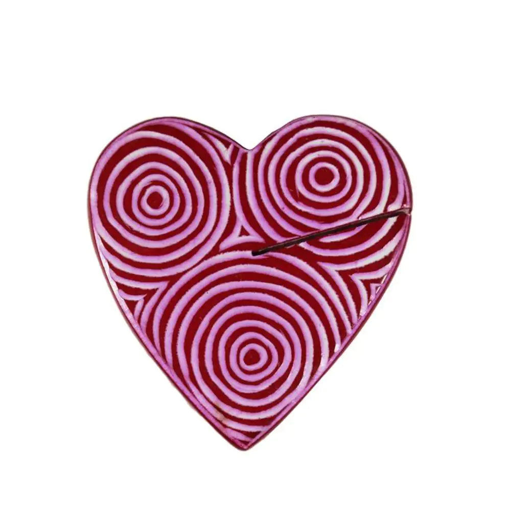 cuore portafoto in pietra saponaria. oggetto per bomboniera solidale altromercato