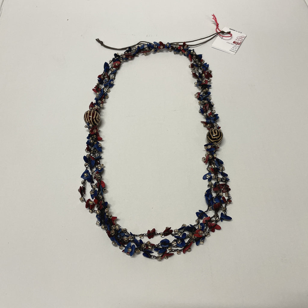 COLLANA MUTIFILO SEMI MELONE MULTICOLOR | COD ASS306