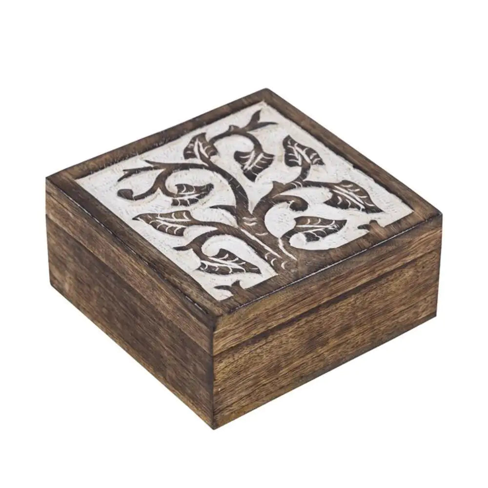 SCATOLA RAMI QUADRATA LEGNO | COD HUBAQIN2041200