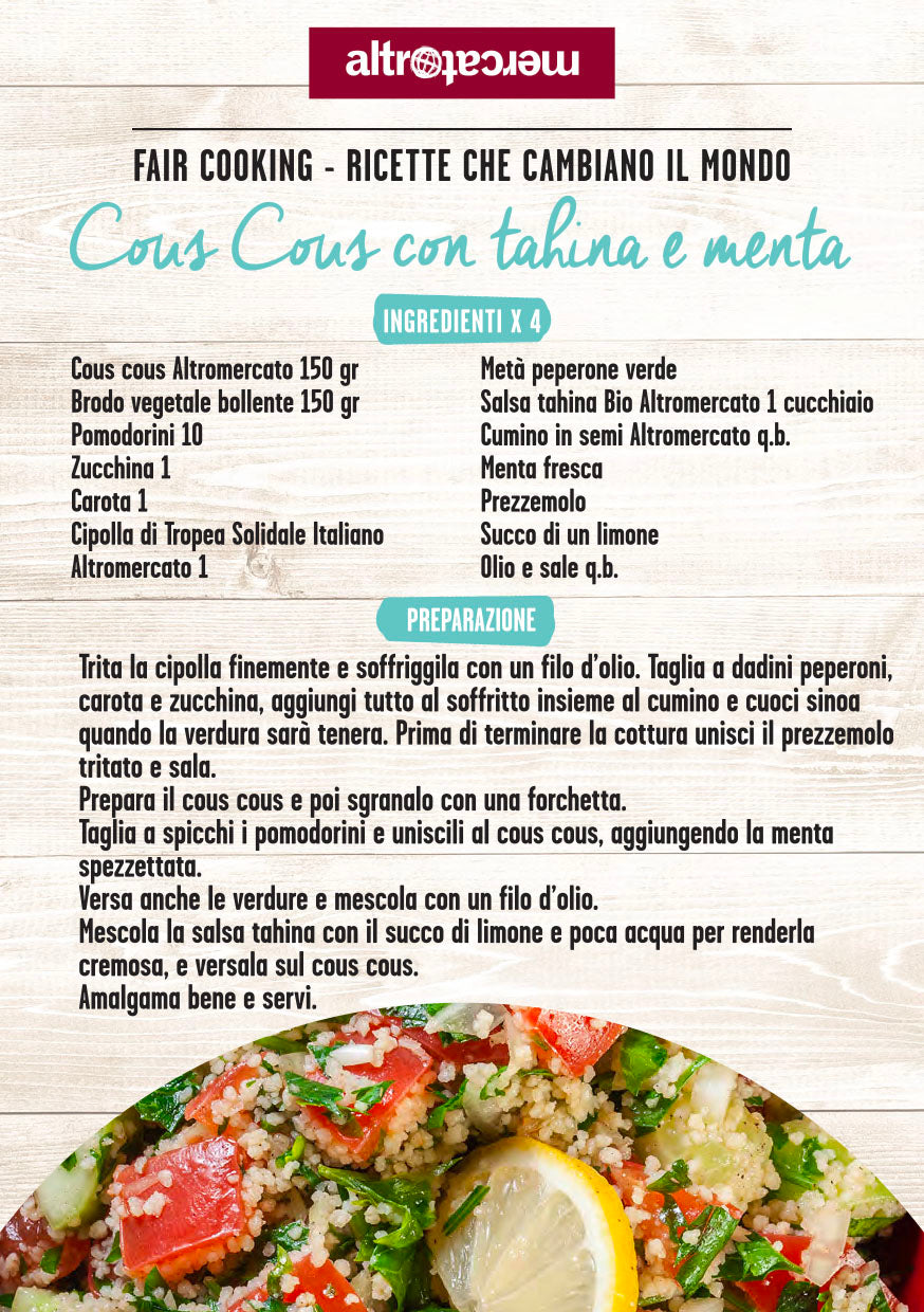 COUS COUS DI FRUMENTO INTEGRALE PALESTINA | COD 205 | 500 g