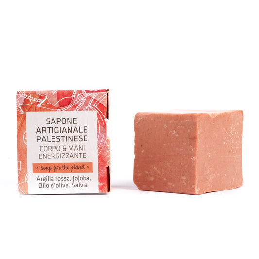 Sapone artigianale dalla Palestina argilla rossa, jojoba, olio di oliva
