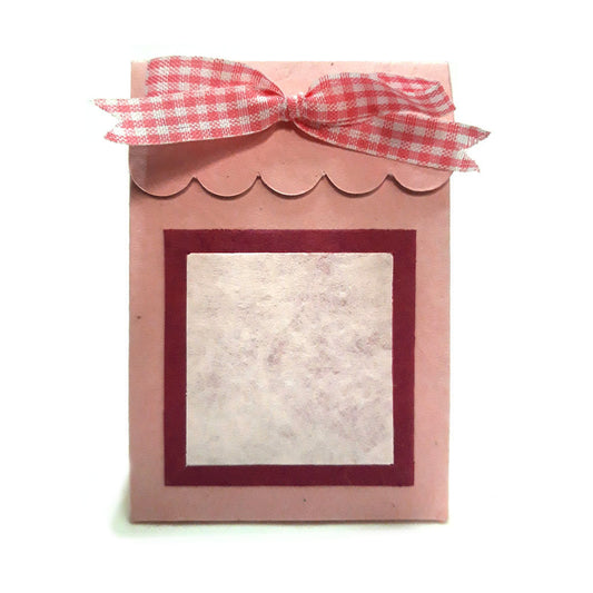 BOMBONIERE EQUOSOLIDALI | SCATOLINA ROSA C/SPAZIO FOTO | COD 48841