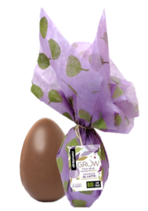 UOVO CIOCCOLATO AL LATTE CON CARAMELLO GROW BIO | COD. 4129 | 350G