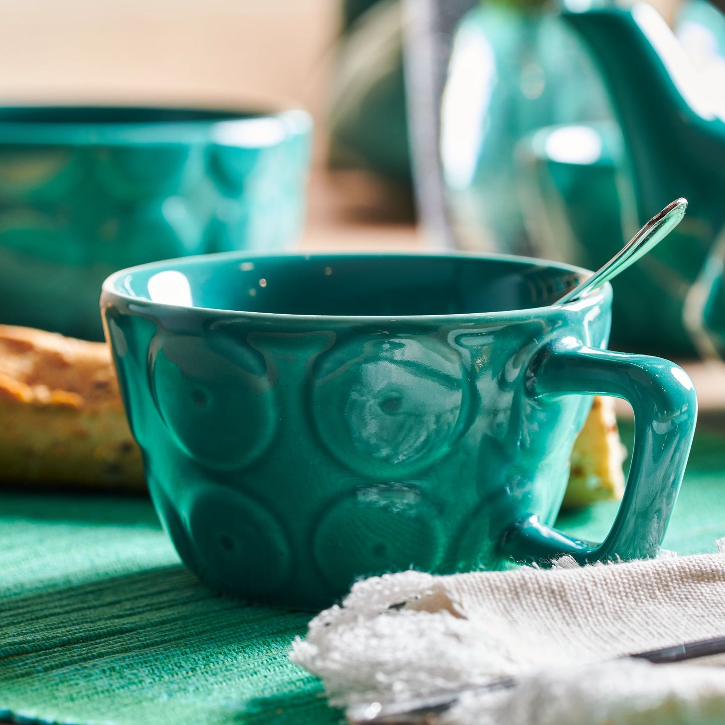 TAZZA LARGA ECHINI ACQUA MARINA | CODICE 3669