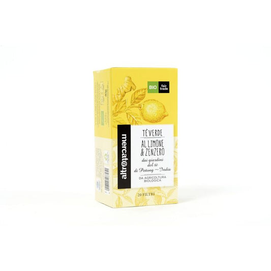TÈ VERDE LIMONE E ZENZERO INDIA - BIO | COD. 1011 | 20 filtri - 40 g