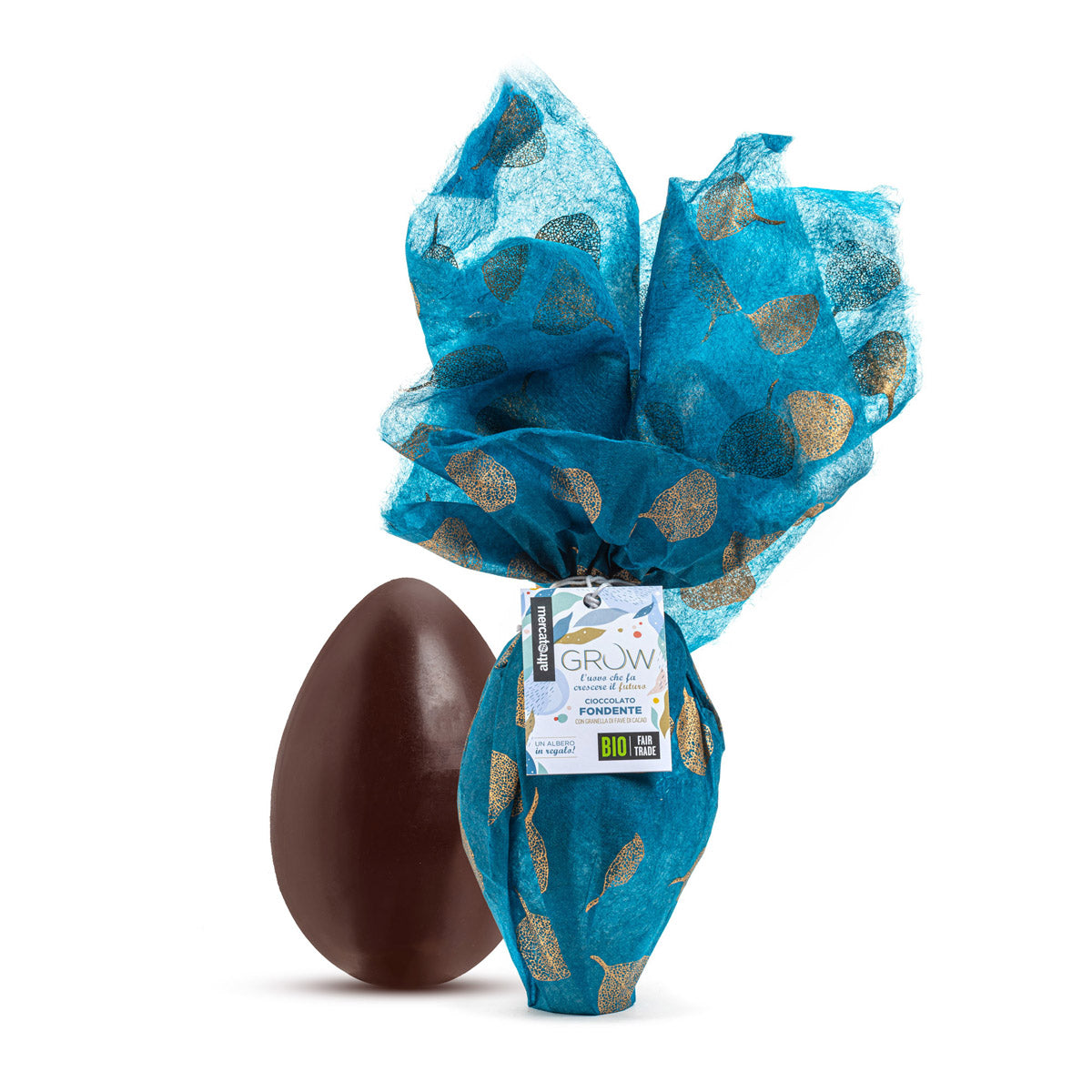 Uovo Pasquale Equosolidale Grow cioccolato fondente biologico Altromercato