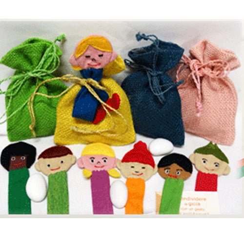 segnalibro bambini del mondo per bomboniera solidale battesimo e comunione