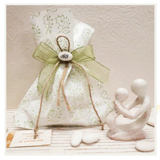 STATUINA DUE AMICI IN PIETRA SAPONARIA | COD. HUBAQKE1010695