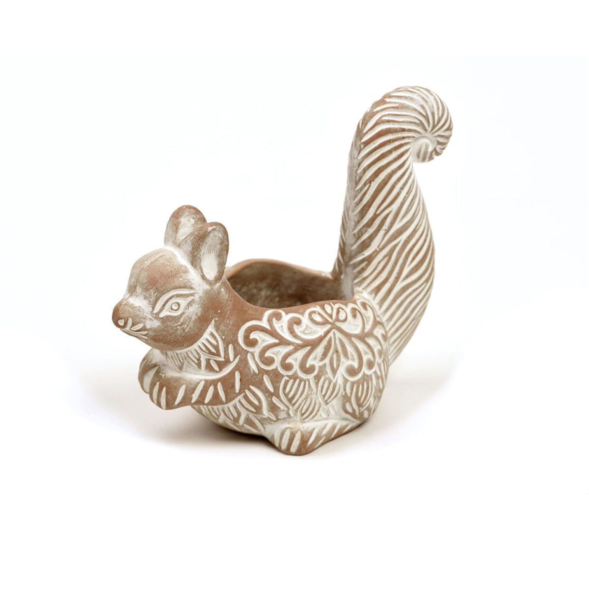PORTAPIANTINA PICCOLO SCOIATTOLO IN TERRACOTTA | COD 1950