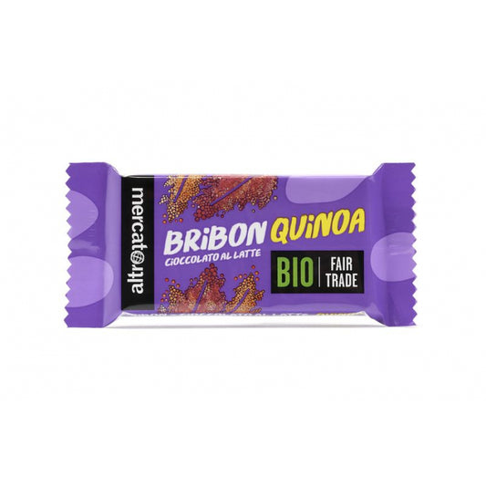 CIOCCOLATO SNACK BRIBON AL LATTE E QUINOA - BIO | COD. 448 | 30 g
