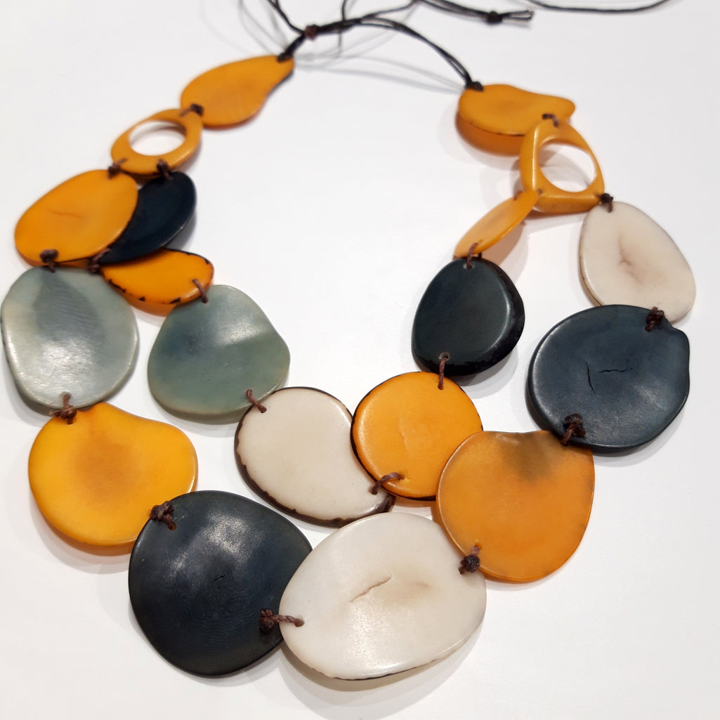 COLLANA TAGUA DOPPIO FILO | COD ASS304
