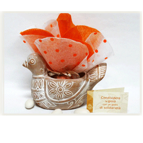 PORTAPIANTINA COLOMBA IN TERRACOTTA | COD 44867