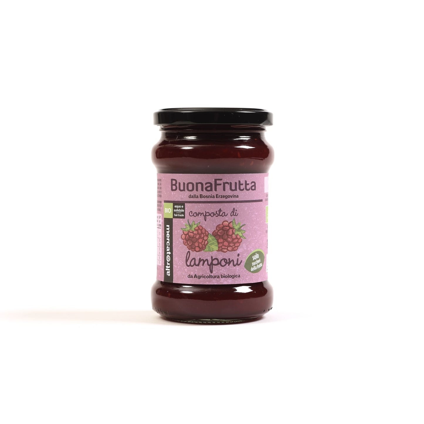 COMPOSTA DI LAMPONI SOLO ZUCCHERI FRUTTA - BIO | COD. 950 | 340 g