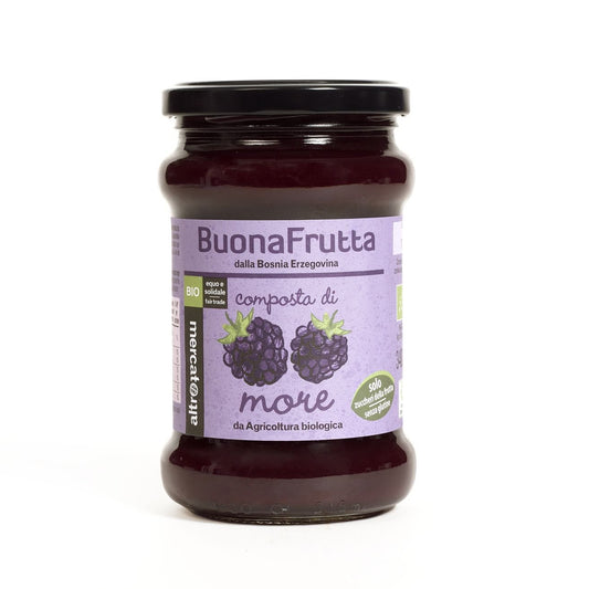 COMPOSTA DI MORE SOLO ZUCCHERI FRUTTA - BIO | COD. 1020 | 340 g