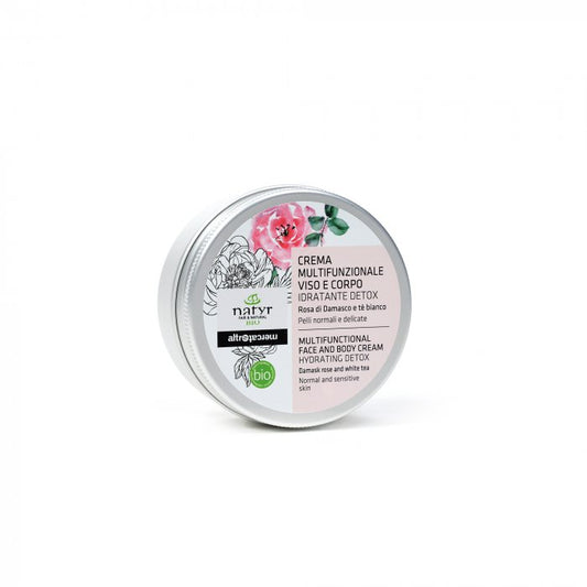 CREMA MULTIFUNZIONALE VISO E CORPO - ROSA DI DAMASCO - BIO | 150 ml | COD. 118