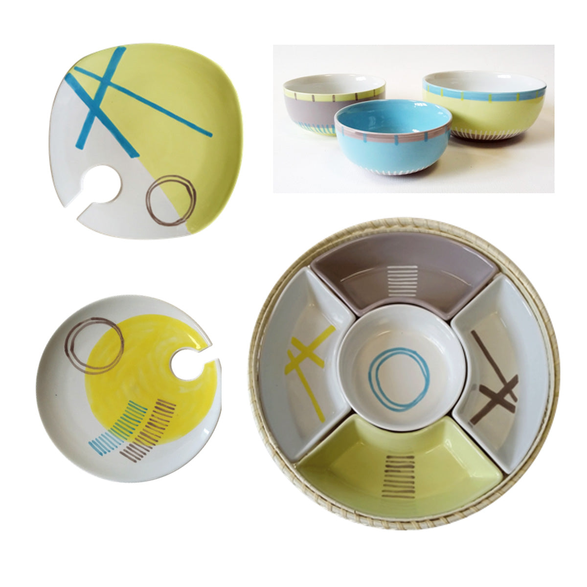 PIATTO TONDO PORTA FLUTE LINEA PARTY | COD 4096