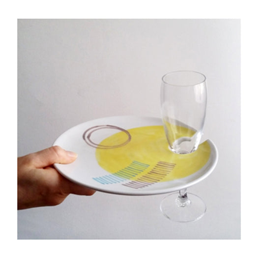 PIATTO TONDO PORTA FLUTE LINEA PARTY | COD 4096