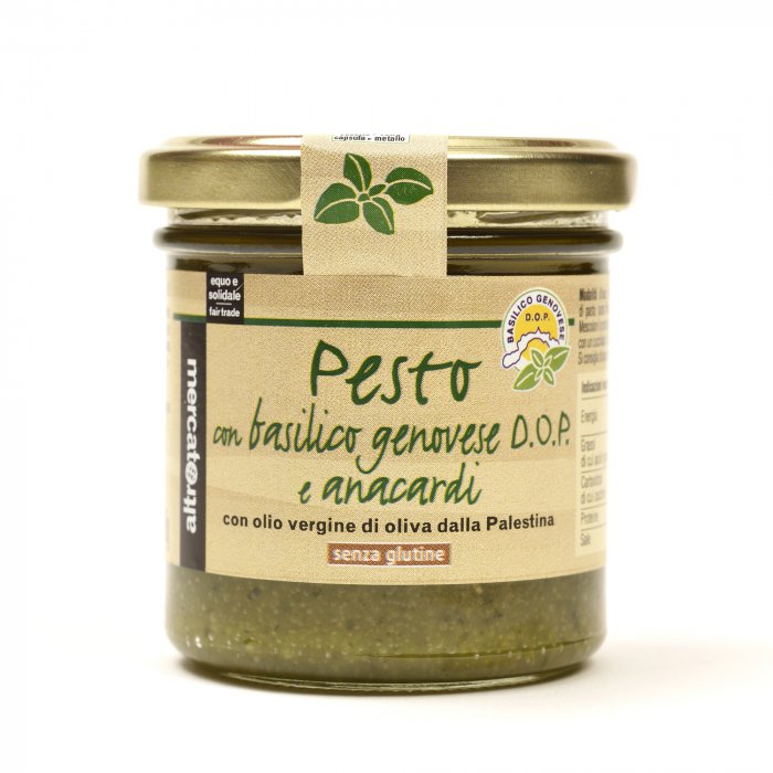 PESTO BASILICO DOP E ANACARDI | COD. 00000242 | 130 g