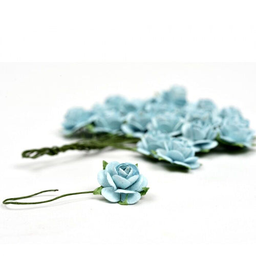 ROSELLINA IN SAA PAPER AZZURRA | COD 1518