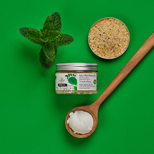 SALI PER PEDILUVIO - TE' VERDE - BIO | 150 gr | COD. 41973