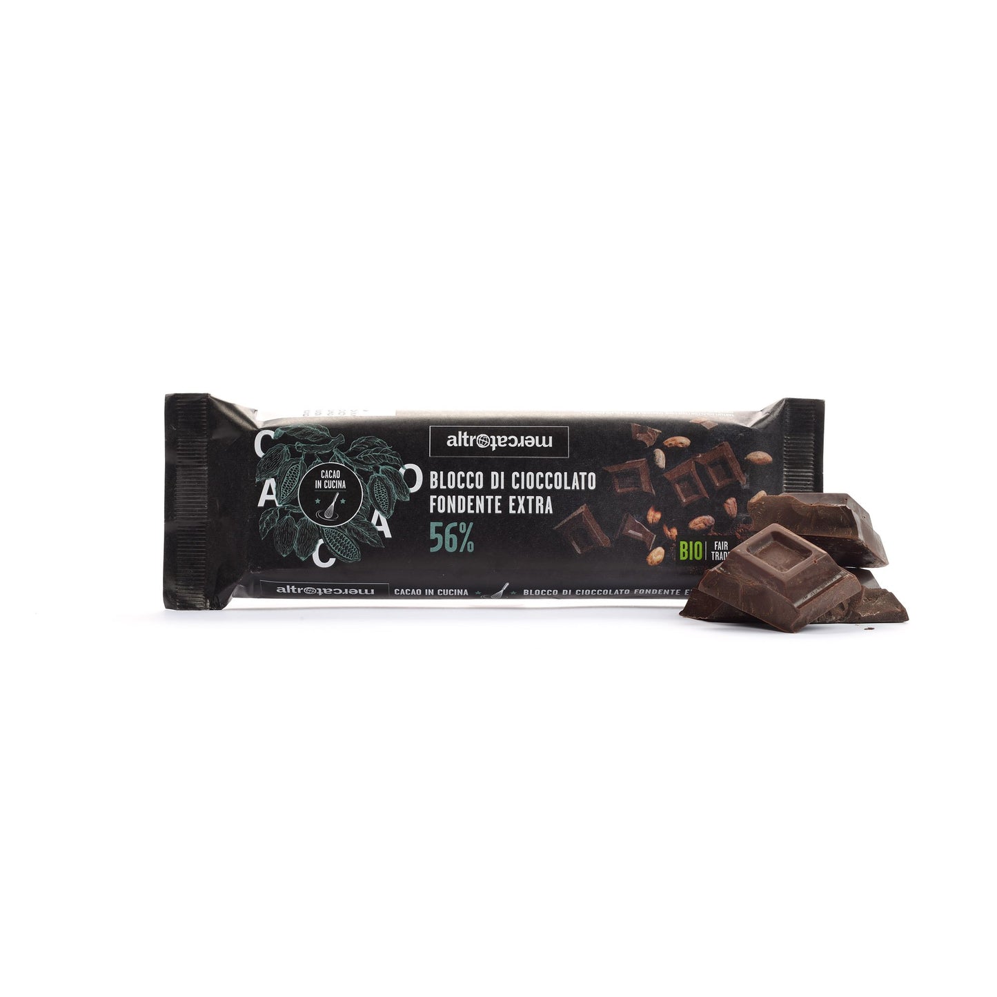 BLOCCO DI CIOCCOLATO EXTRA FONDENTE - BIO | COD. 00000285 | 200 g