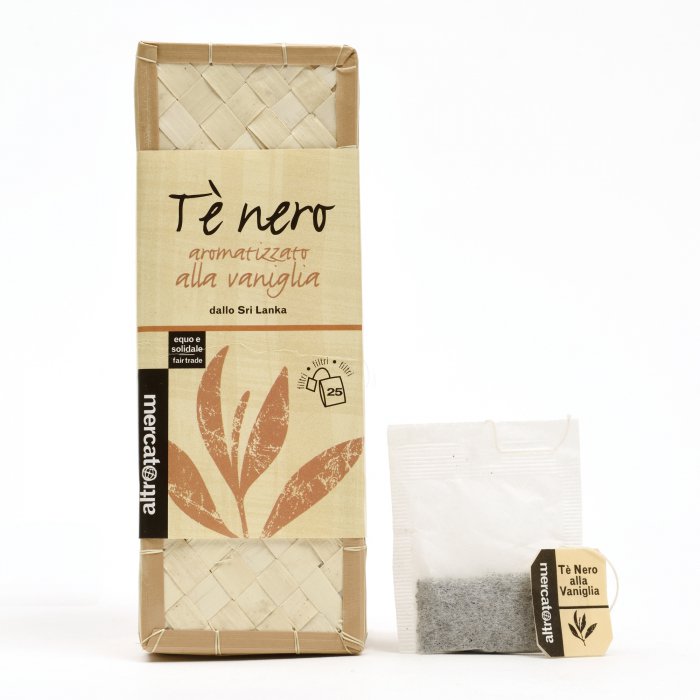 TÈ NERO ALLA VANIGLIA IN CESTINO  | COD. 809 | 25 filtri - 50 g