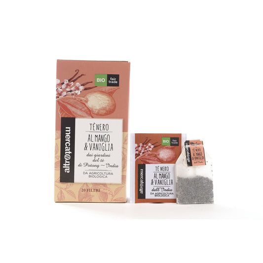 TÈ NERO MANGO E VANIGLIA - BIO | COD. 478 | 20 filtri - 40 g
