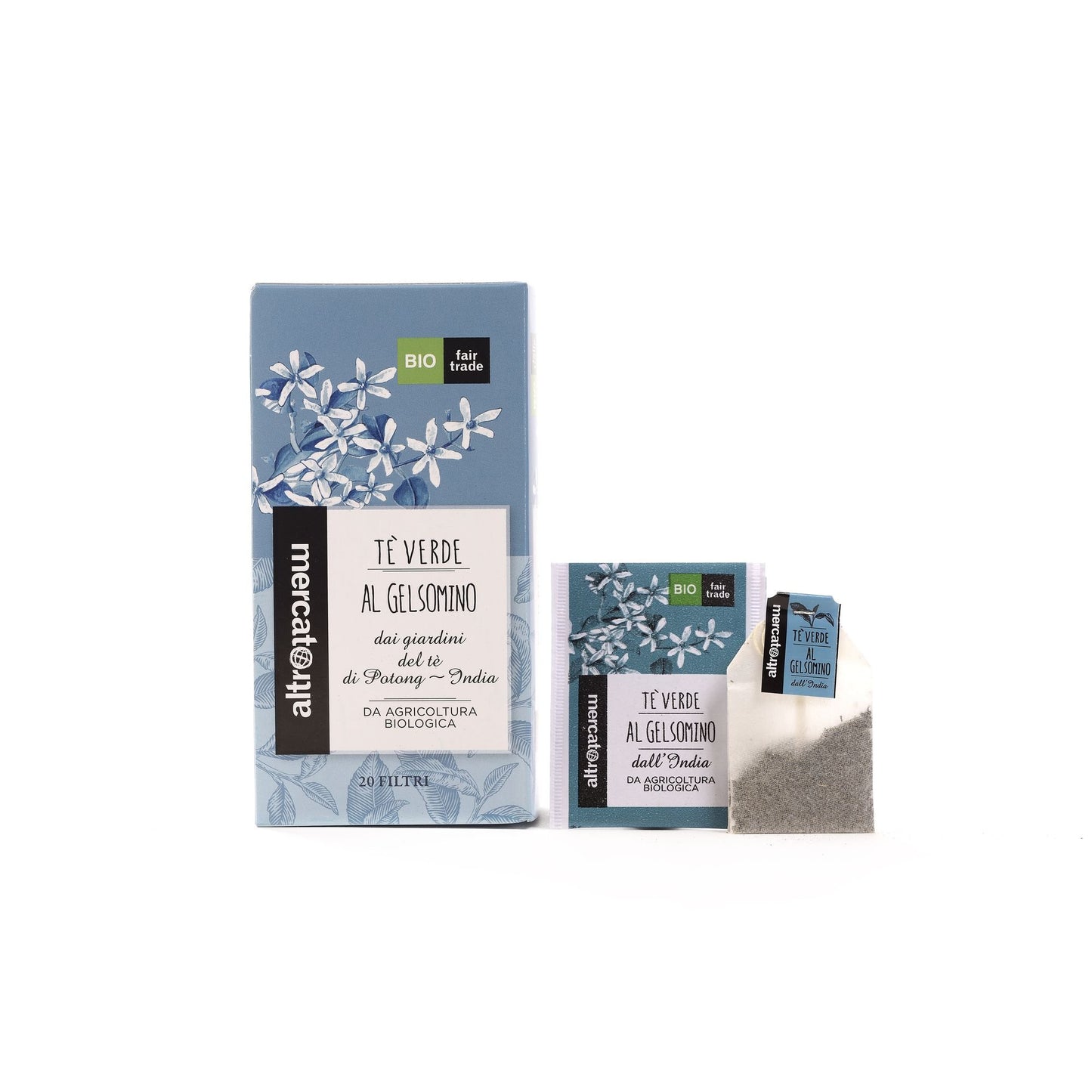 TÈ VERDE AL GELSOMINO INDIA - BIO | COD. 1013 | 20 filtri - 40 g