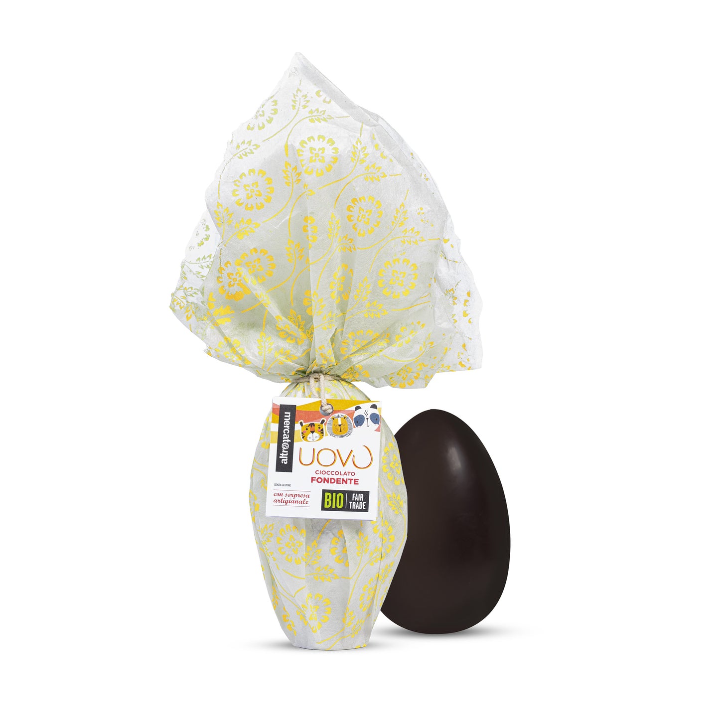 Uovo Pasqua Equosolidale cioccolato fondente biologico Altromercato