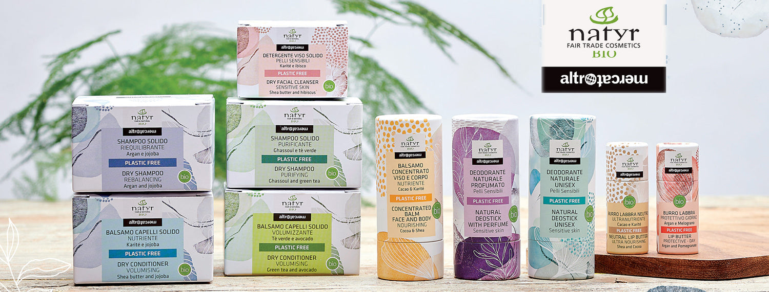 cosmetici solidi biologici Natyr Altromercato